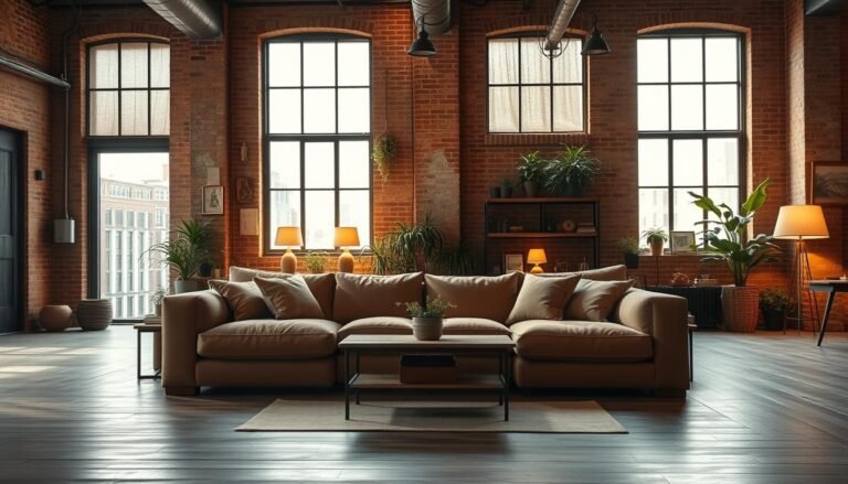 Industrial living room colors