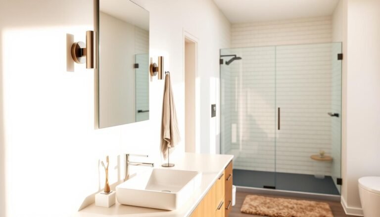 Modern bathroom layout