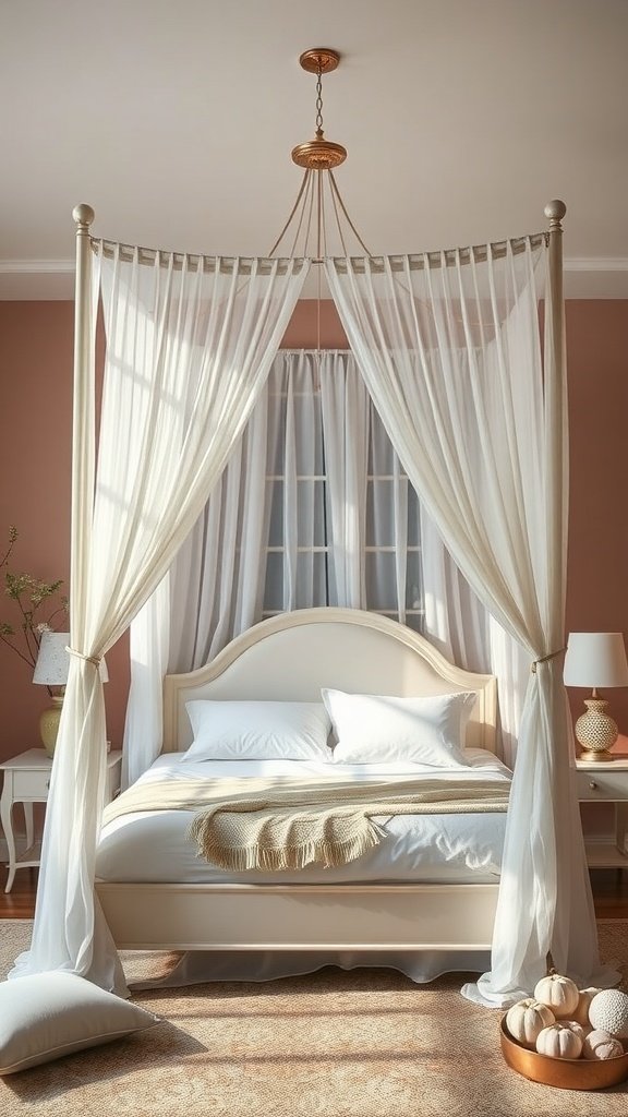 chic white canopy