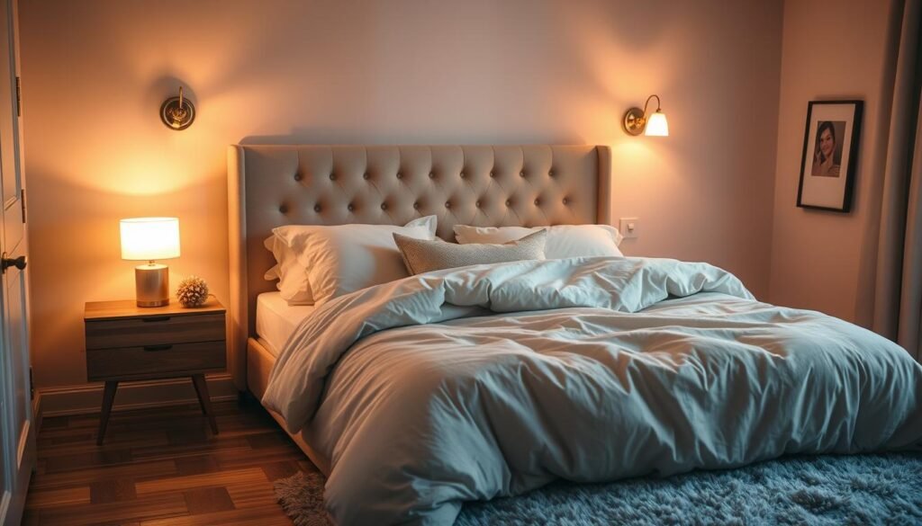 cozy bedroom lighting