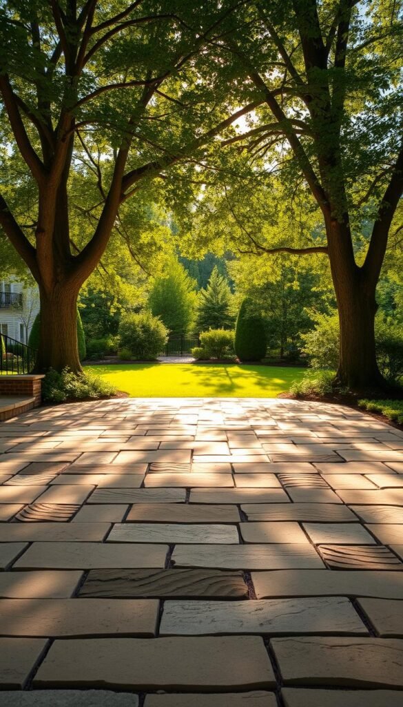 A sun-dappled flagstone patio with a seamless blend of earthy tones and natural textures. In the foreground, intricate patterns of weathered flagstone pavers create a welcoming path, leading the eye towards a lush, verdant landscape in the middle ground. Towering trees frame the scene, casting gentle shadows that dance across the patio's surface. The warm, golden light filters through the foliage, casting a cozy, inviting atmosphere. A sense of tranquility and harmony permeates the image, showcasing the transformative power of a well-designed flagstone patio that effortlessly integrates with its natural surroundings. A sun-dappled flagstone patio with a seamless blend of earthy tones and natural textures. In the foreground, intricate patterns of weathered flagstone pavers create a welcoming path, leading the eye towards a lush, verdant landscape in the middle ground. Towering trees frame the scene, casting gentle shadows that dance across the patio's surface. The warm, golden light filters through the foliage, casting a cozy, inviting atmosphere. A sense of tranquility and harmony permeates the image, showcasing the transformative power of a well-designed flagstone patio that effortlessly integrates with its natural surroundings.