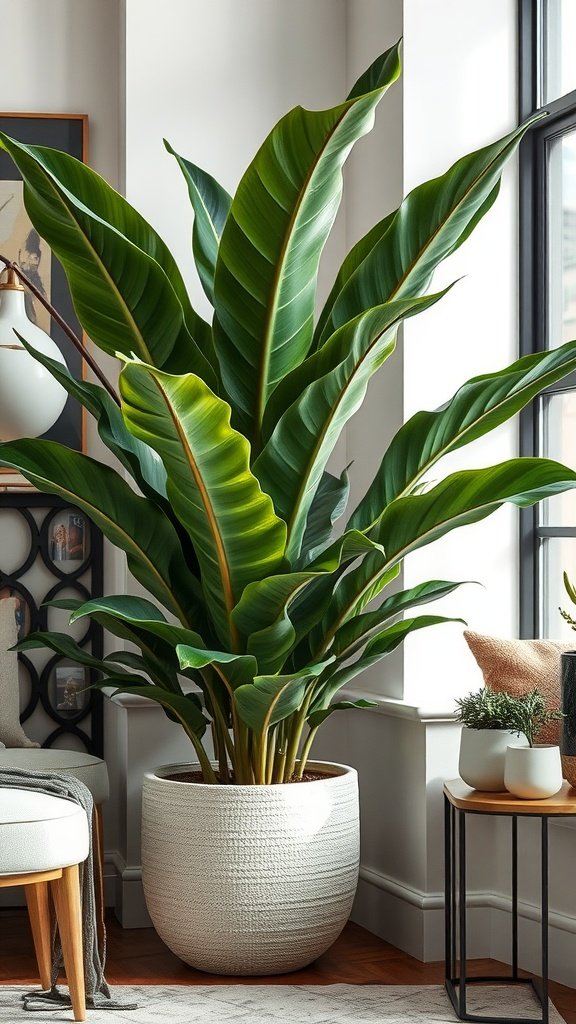 A large, healthy ZZ Plant in a stylish pot, placed in a bright room.